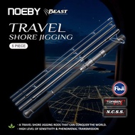Noeby 2.7m 2.9m 5 sections Beast Travel Shore Jigging Fishing Rod Drag 10kg Lure 80g Fuji Set Boardi