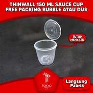 Terbaru THINWALL CUP 150ML - SAUCE CUP 150 ML - ISI 25 SET MURAH