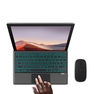 Magnetic Bluetooth Keyboard for Microsoft Surface Pro 3 4 5 6 7 Laptop with 7-Color Backlit Trackpad