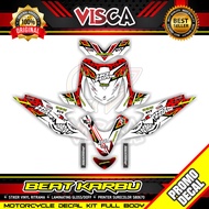 Decal Beat Karbu Full Body Stiker Beat Karbu Full Body Striping Beat Karbu Variasi Shark Custom