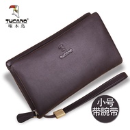 กระเป๋าหนังแท้สำหรับผู้ชาย TUCANO กระเป๋าหนังนิ่มขนาดใหญ่ กระเป๋าถือสำหรับธุรกิจ กระเป๋าสะพายไหล่แบบ