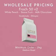 LITEN COFFEE - (WHOLESALE) FROCH 50 Espresso Blend. Guatemala & Ethiopia Blend - Medium Roast