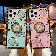 Luxury Lucky Grass Jewelled Phone Case For Samsung Galaxy A22 4G A22 5G A23 A32 A32 Fashion Silicone Back Cover