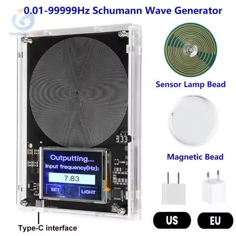 Schumann Wave Generator 0.01-99999Hz Adjustable Frequency Ultra-Low Frequency Pulse Wave Generator A