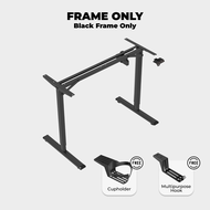 [CLEARANCE 140CM] AEGIS Rhombus Electric Standing Desk Ergonomic Height Adjustable Table Wood Top Of
