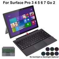 Bluetooth Keyboard For Microsoft Surface Pro 3 4 5 6 7 Go 2 Wireless Backlight Touchpad Keyboard Type Cover Tablet PC Laptop Gaming Keyboard