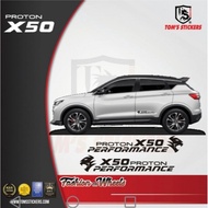 💥 PROTON X50 PERFORMANCE CAR BODY STICKERS SET