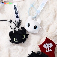 Bagaimana untuk Melatih Master Naga Anda Toothless Light Fury Combo Plush Doll Keychain Pelajar Pasa