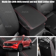 Mazda CX5 CX-5 (2018-2025) Armrest and Gear Knob Leather Cover CX5 Armrest Gear Cover Accessories