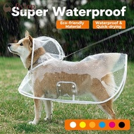 FLYTOP XL-8XL Waterproof Pet Dog Clothes Transparent Raincoats Dogs Rain Coat Outdoor Jackets Pet Su