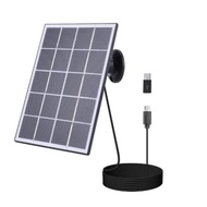 Type C MicroUSB Solar Panel Charger for Eufy For Ring For Blink Camera Systems