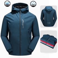 【Ready Stock】Outdoor jacket unisex Waterproof Hooded jacket Parachute sports jacket alpine jacket Plus Size windbreaker waterproof jaket lelaki