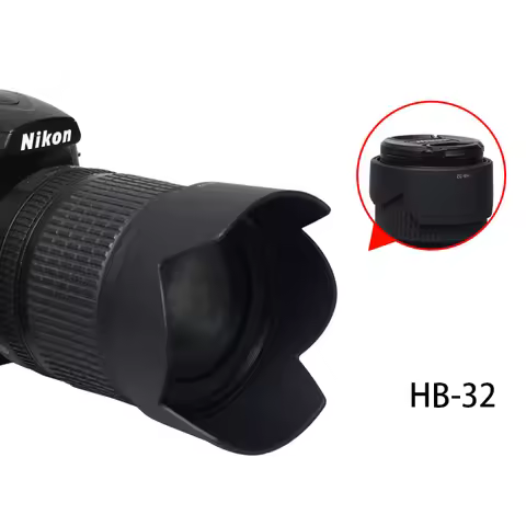 BIZOE Camera HB-32 Lens Hood 67mm Nikon18-105 18-140mm camera D7500 D7200 D7100 D7000 D5600 D5400 SL