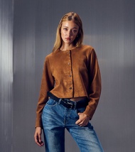 ané velvet- Suede Jacket แจ็คเก็ตผ้ายืดหนังกลับ ane.wear