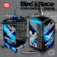 Sticker KERODONG box cage Sticker krodong Ebod Jaya Oriq Jaya BNR RADJA Kacer Cucak Ijo Kenari Cende