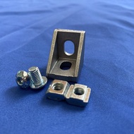 Thin Bracket 20 mm Set ฉากยึดอลูมิเนียมโปรไฟล์ Aluminium profile โพรไฟล์ ข้อต่อฉากยึด