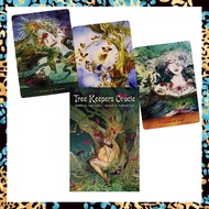 Tree Keepers Oracle Cards การ์ด Oracle ต้นไม้ | ขนาด10.3X7ซม. | 44แผ่นการ์ด | การ์ดทำนายโชคชะตาด้วยคู่มืออิเล็กทรอนิกส์