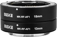 Meike MK-RF-AF1 13mm+18mm Metal Auto Focus Macro Extension Tube Kit for RF Mount Cameras: EOS-R, EOS