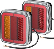AUTOUTLET 2 x LED rear lights, trailer, 12-30 V, 40 LED universal rear lights, trailer lighting, 4 f