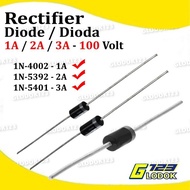 diode dioda rectifier 1n4002 1n5392 1n5401 1a 2a 3a ampere 100v volt - 1n4002 - 1a packing bubble