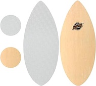 South Bay Board Co. - 41" &amp; 36” Skipper Skimboard - Best Beginners Skim Board for Kids - Durable, Lightweight Wood Body with Wax-Free Textured Foam Top Deck - Performance Tear Drop Shape