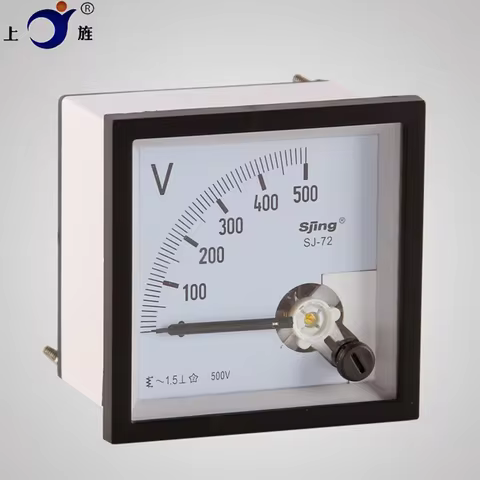 1PCS SJ-72 CP-72 SQ-72 CZ-72 AC 100V 150V 250V 300V 450V 500V 600V Class 1.5 72x72mm Range Analog Vo