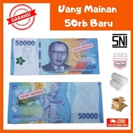 100 lembar Uang Mainan 50ribu emisi baru Mirip Asli Bisa Buat Souvernir