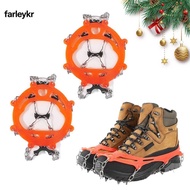 FARL Ice Shoes Spike, Non-slip Lightweight Ice Grippers, Durable 8/10 Teeth Ice Snow Shoes Spikes