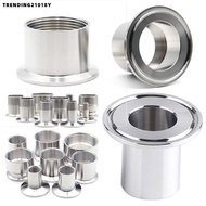 TRENDING21018Y 1Pcs Tri Clamp, DN15-DN40 1/4" 3/8" 1/2" 3/4" 1" Pipe Fitting Connector, SUS304 Sanit