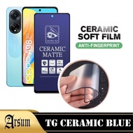 LAYAR Anti-scratch Ceramic Blue Screen OPPO A98 5G Phone Cover