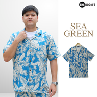 THE ROOMS - เดอะรูม เสื้อฮาวาย โคตรนุ่ม แขนสั้น ผ้าไหมญี่ปุ่น ผ้าดีมาก ลายมัลดีฟส์