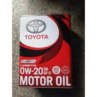 TOYOTA ENGINE OIL 0W20-4LITER MADE IN JAPAN