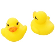 Combo of 5 yellow ducks in the bathtub, funny toys for babies.