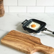 手工橄欖木長柄砧板・早餐盤・自然原木餐具