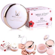 Miss Rose 3in1 Compact Powder /bedak compact, Face Powder