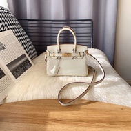 Togo Leather Mini Lady Platinum Style Handbag Pink