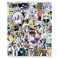 50 Cyberpunk Edgerunners Animated Graffiti Stickers - Waterproof Decor for Luggage & Notebooks