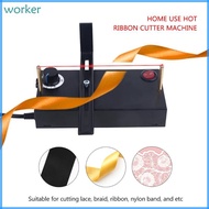 Wor* Ribbon Cutter Machine DIY Rope Band Craft Home Use Thermal Cutter Tool EU US