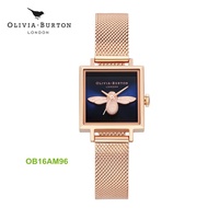 AUTHENTIC Olivia Burton Watch OB Woman 3D Bee Square Dial Blush Watch Wristwatch OB16AM96 OB16VM18 OB16AM134