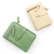 Short Ladies Wallet Japanese Stylefrench stylePu Leather Zipper Money Trendy Coin Purse 2.6