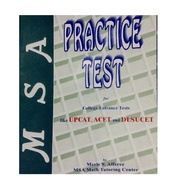 MSA PRACTICE REVIEWER for College Entrance Tests