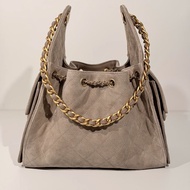 25c Frosted Suede Suede Calfskin Drawstring hobo Armpit Bag Tote Bag Diamond 25bag Shoulder Bag