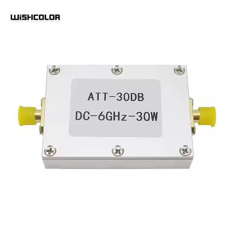 DC-6GHz 30W 30DB RF Attenuator fixed Attenuator SMA Female + SMA Male SMA Female + SMA Female for Po