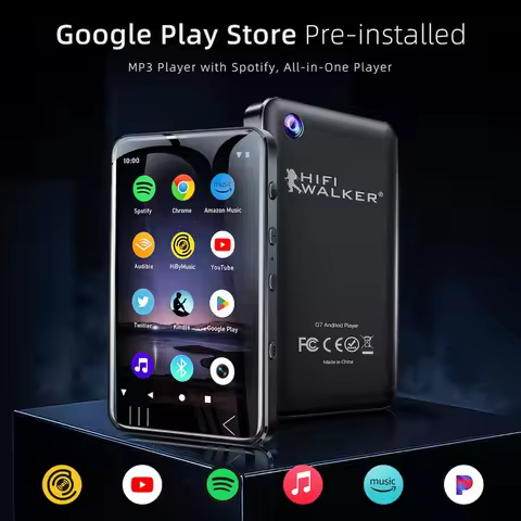 Hifi Walker G7 96GB Music Player, Android 13, Two-Way Bluetooth 5.0, Wifi, Spotify, Tidal Supported,