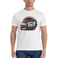 George Russell Mercedes Helmet Fashion Cotton Tshirt Vintage