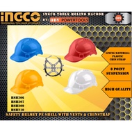 Ingco Safety Helmet PE Shell with Vents &amp; Chinstrap ~ ODV POWERTOOLS
