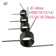 5pcs d1.4mm OD8/10/12/14/15/16/18/20mm V-shaped spiral torsion spring angle 60/90/120/180 degrees【DK