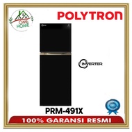 KULKAS POLYTRON PRM491X 2 PINTU NO FROST PRM-491X PRM491 INVERTER