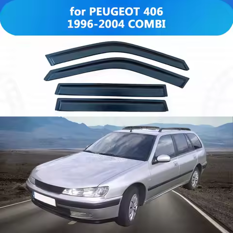 Window Visor for PEUGEOT 406 1996-2003 2004 COMBI Rain Guard Side Vent Deflector Weathershield Outsi