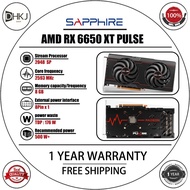 USED Sapphire AMD RX 6650XT PULSE 8GB GDDR6 256-bit Gaming GPU Graphics 1 year warranty